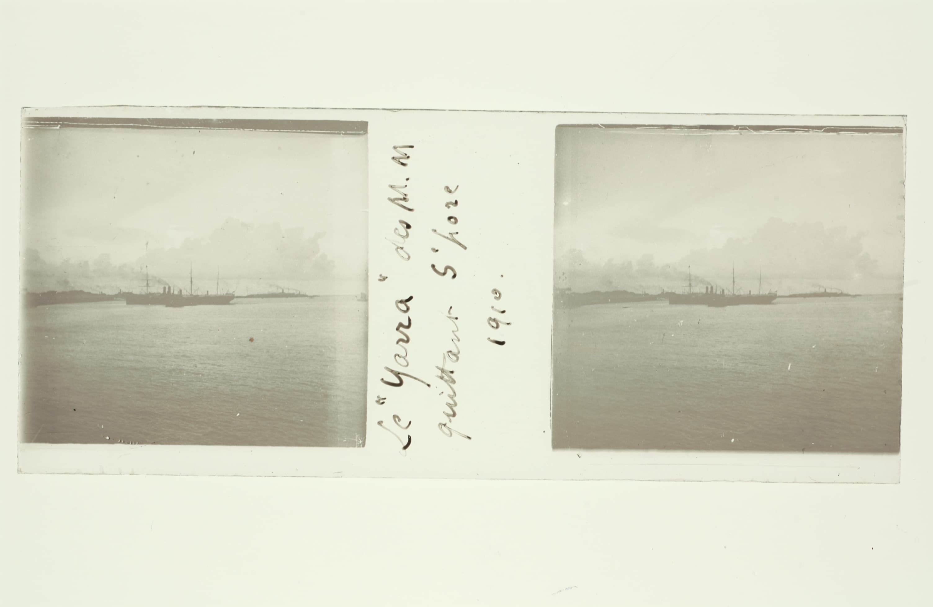 <em><strong>The ship Yarra leaving the Singapore Harbour in 1910, before World War Two<br>
</strong>Collection of National Museum of Singapore&nbsp;<br>
</em>
<div><em><br>
</em></div>