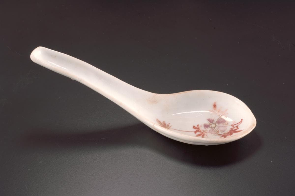 <a href="https://www.roots.gov.sg/Collection-Landing/listing/1071810"><strong>Porcelain spoon</strong></a><br>
1970s<br>
2006-01407
