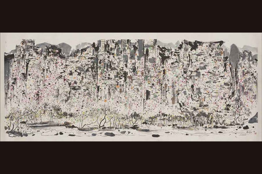 <p style="text-align: justify;"><strong><a href="/stories-landing/stories/the-singapore-story-through-60-objects/art-historical/zhangjiajie/story"><strong>Zhangjiajie, Wu Guanzhong, China, 1997, Chinese ink and colour on paper.</strong><br>
Gift of the artist, collection of National Gallery Singapore.</a></strong>