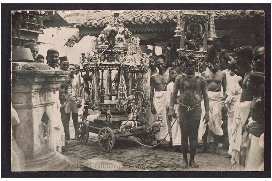 A chariot at a Thaipusam procession