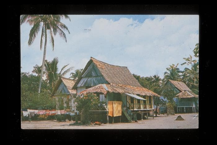 <a href="https://www.roots.gov.sg/Collection-Landing/listing/1045767"><strong>A Malay kampung house</strong></a><br>
2001-04374<br>
Early &ndash; mid 20th century<br>
Collection of National Museum of Singapore, National Heritage Board
