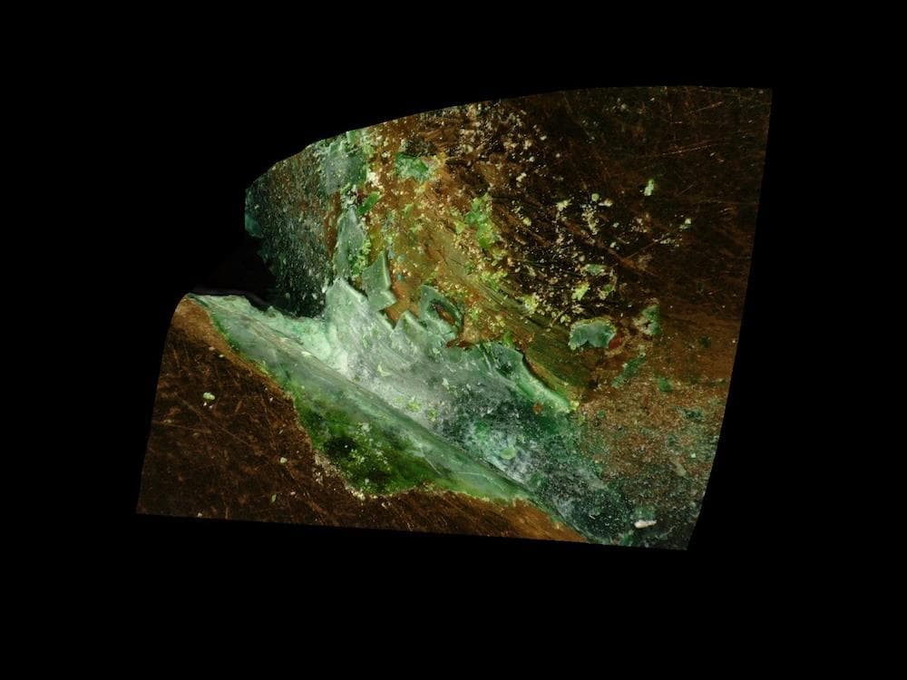 6 green corrosion 100X 3D before