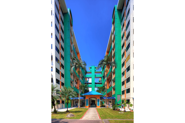 The former Hong Kah Village, located at the 12th milestone of Jurong Road