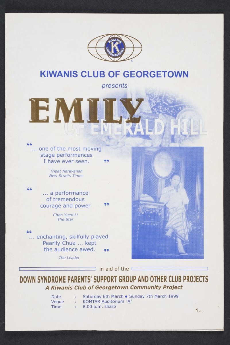 Emily of Emerald Hill - Pearlly Chua Georgetown programme