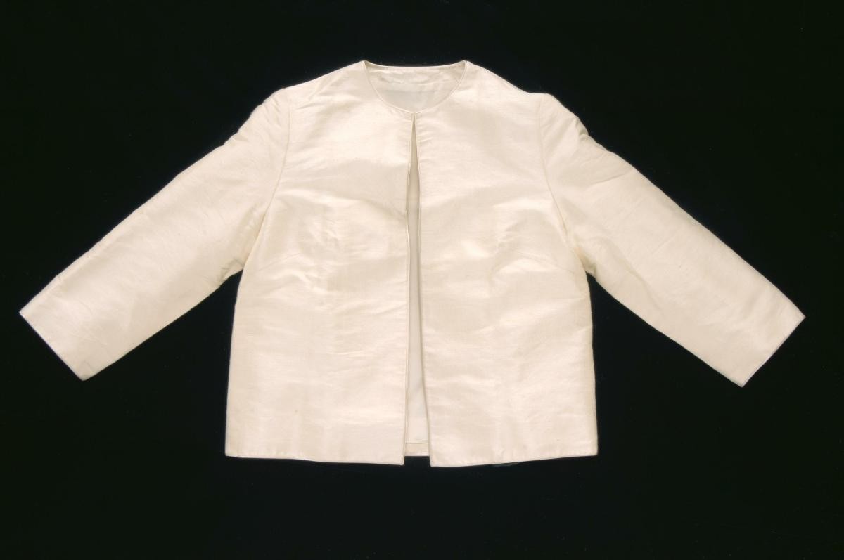 Jacket for ankle-length cheongsam worn by Kwa Geok Choo