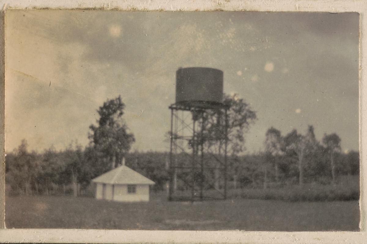 A water tower at Tanglin Barracks