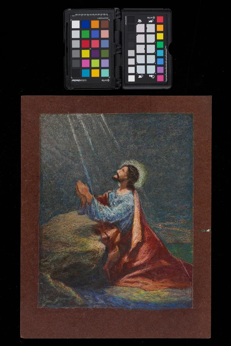 Painting of Jesus praying
