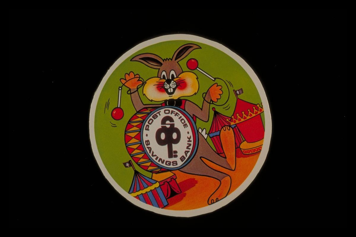 POSBank sticker for the National School Savings Campaign