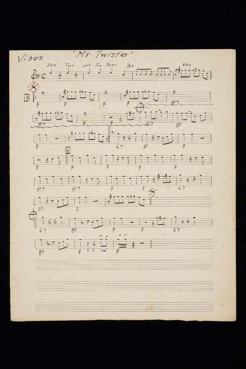 ‘Mr. Twister’ music score