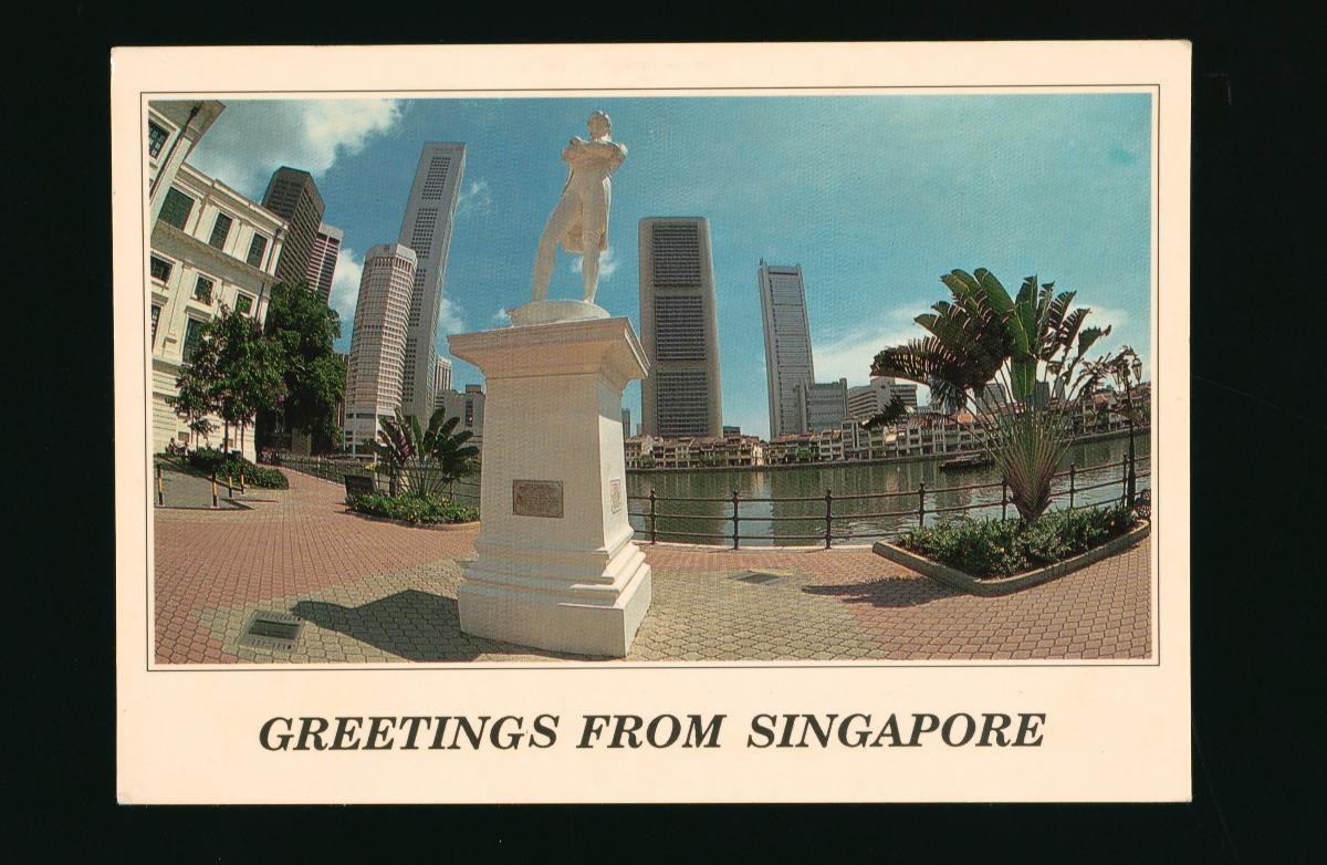Statue of Sir Stamford Raffles at the Singapore River