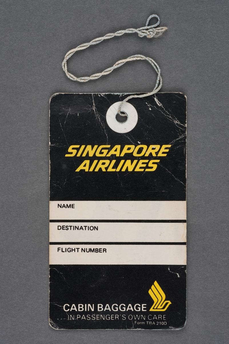 Singapore Airlines cabin baggage tag