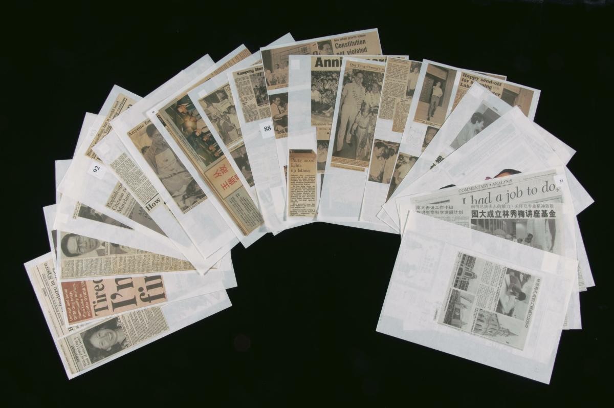 Press cuttings about Mr. Ong Teng Cheong