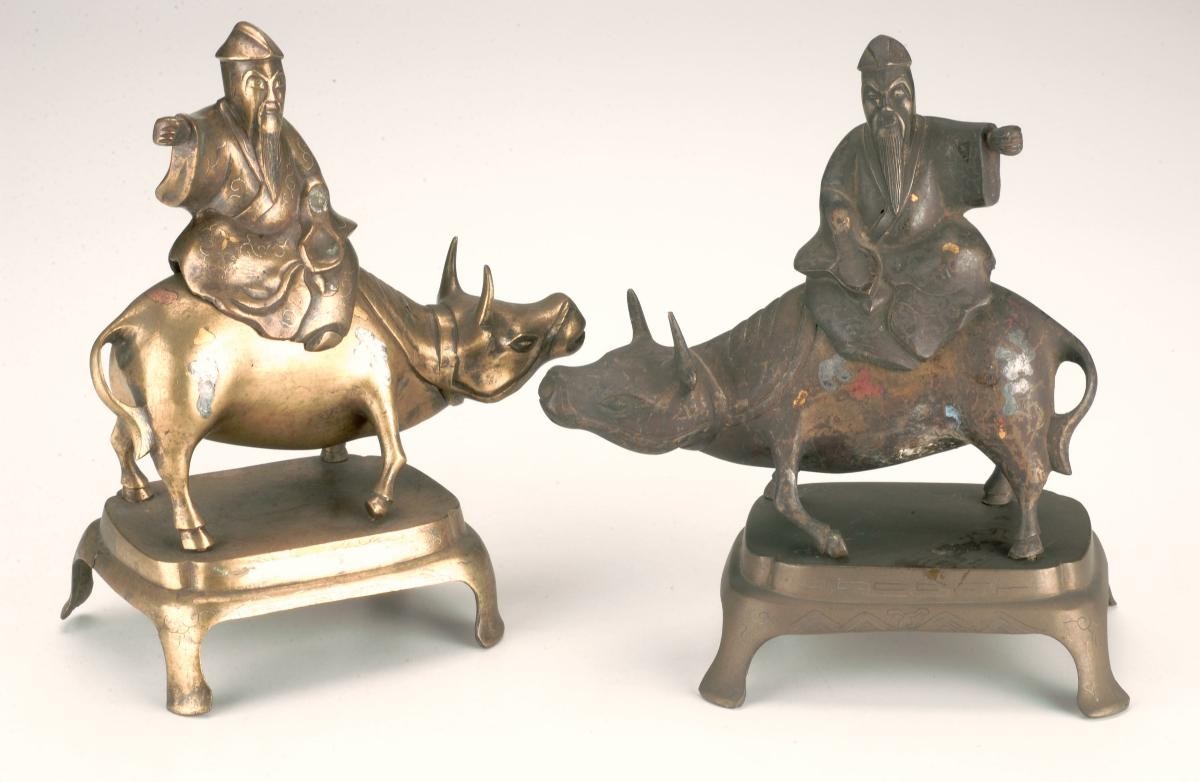 Man and buffalo model