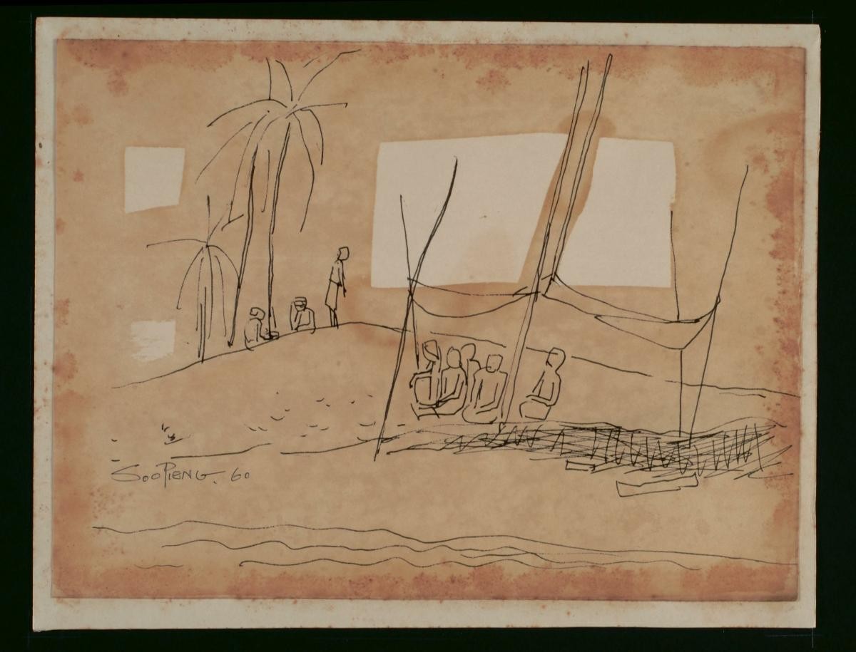 Untitled (Fishermen with Fishing Nets)