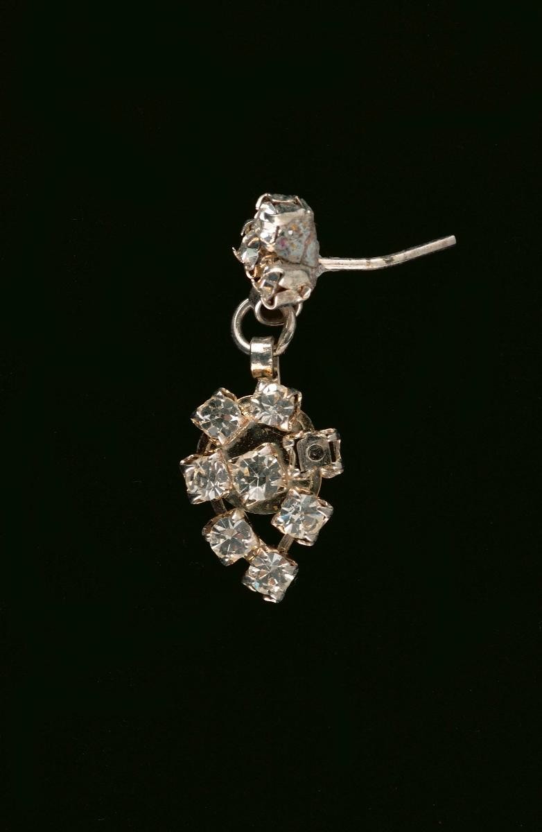 An earring worn in a Chinese opera performance