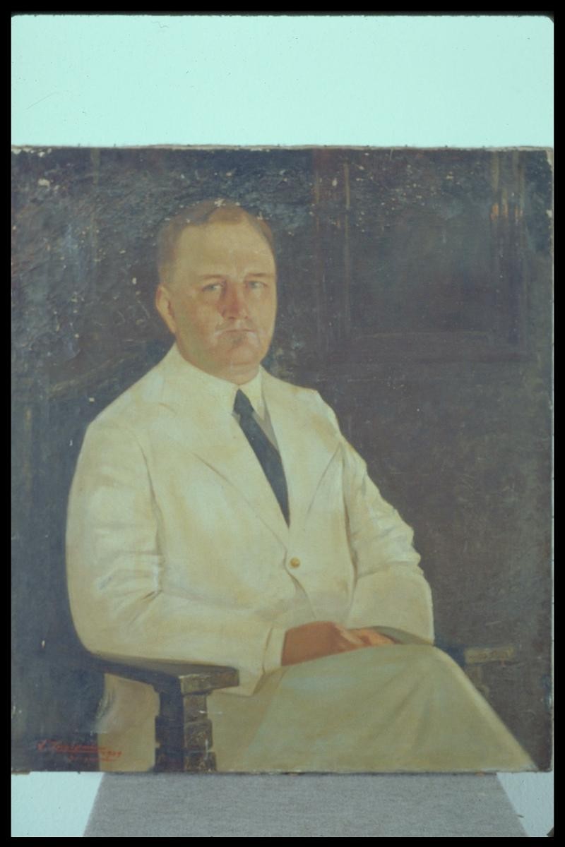 Portrait of the President of the Singapore Municipal Commissioners, Mr. William Bartley