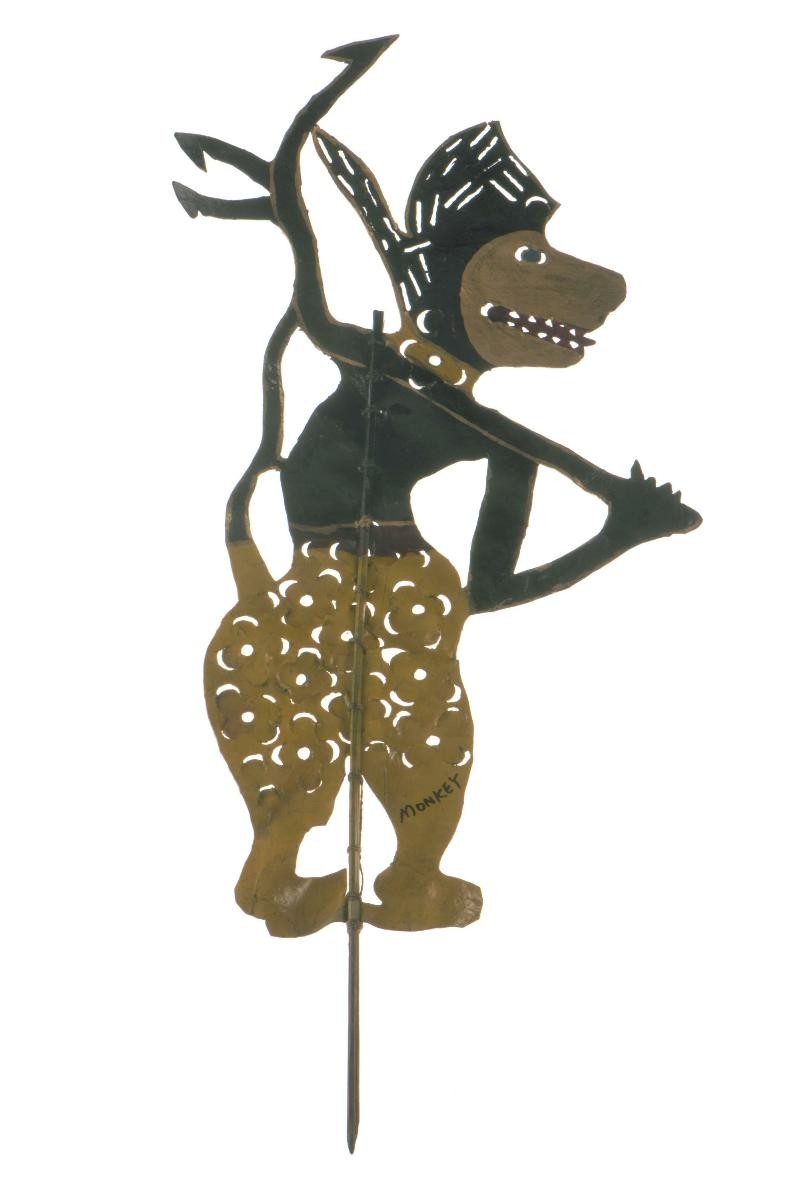 Shadow puppet, monkey warrior