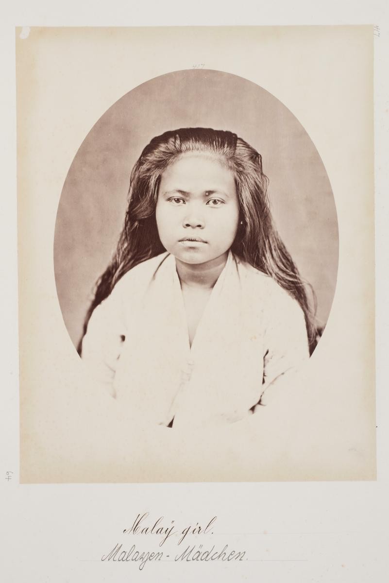 A portrait of a Javanese woman by Woodbury and Page