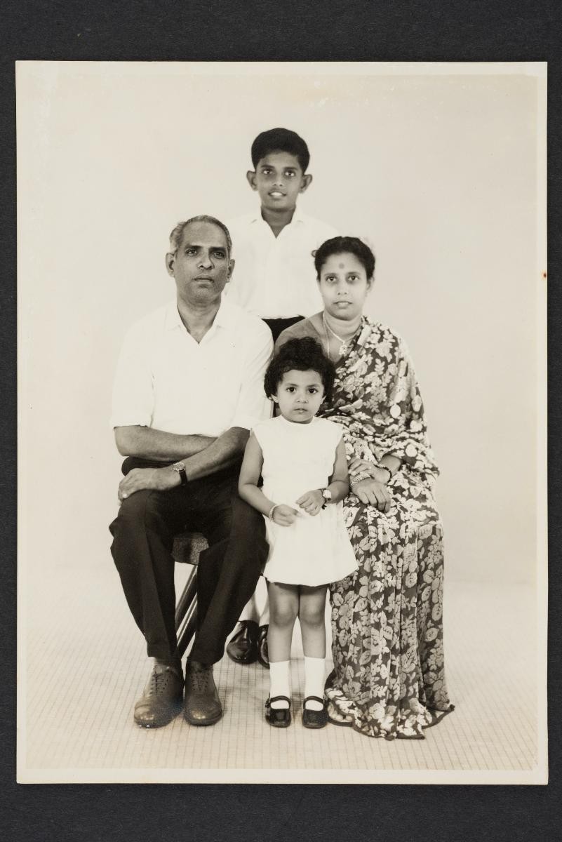 Mrs Marimuthu, Mr S Gopalakrishnan, their son, Selva Gopalakrishnan and daughter Selvi Gopalakrishnan (2 years old)