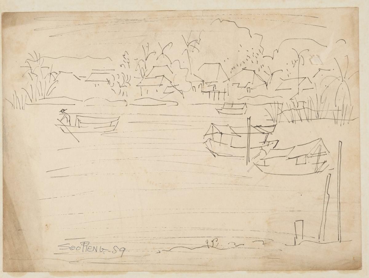 Untitled (Man Rowing Boat)