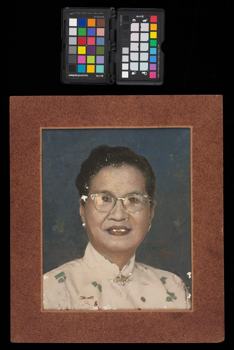 Portrait of a bespectacled woman