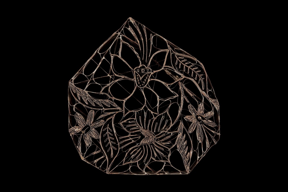 Floral and leaves stamp