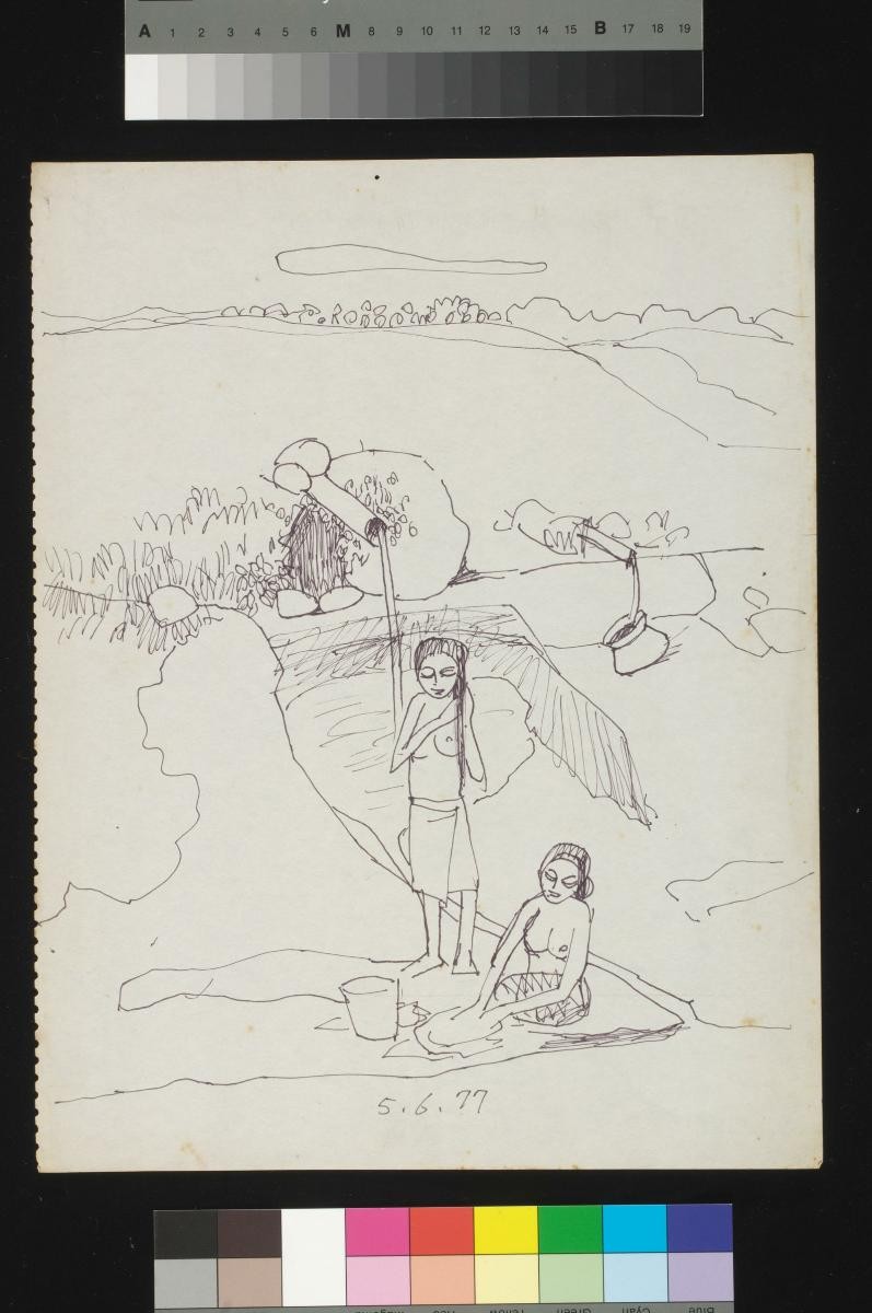 (Untitled) Two Women Washing Clothes