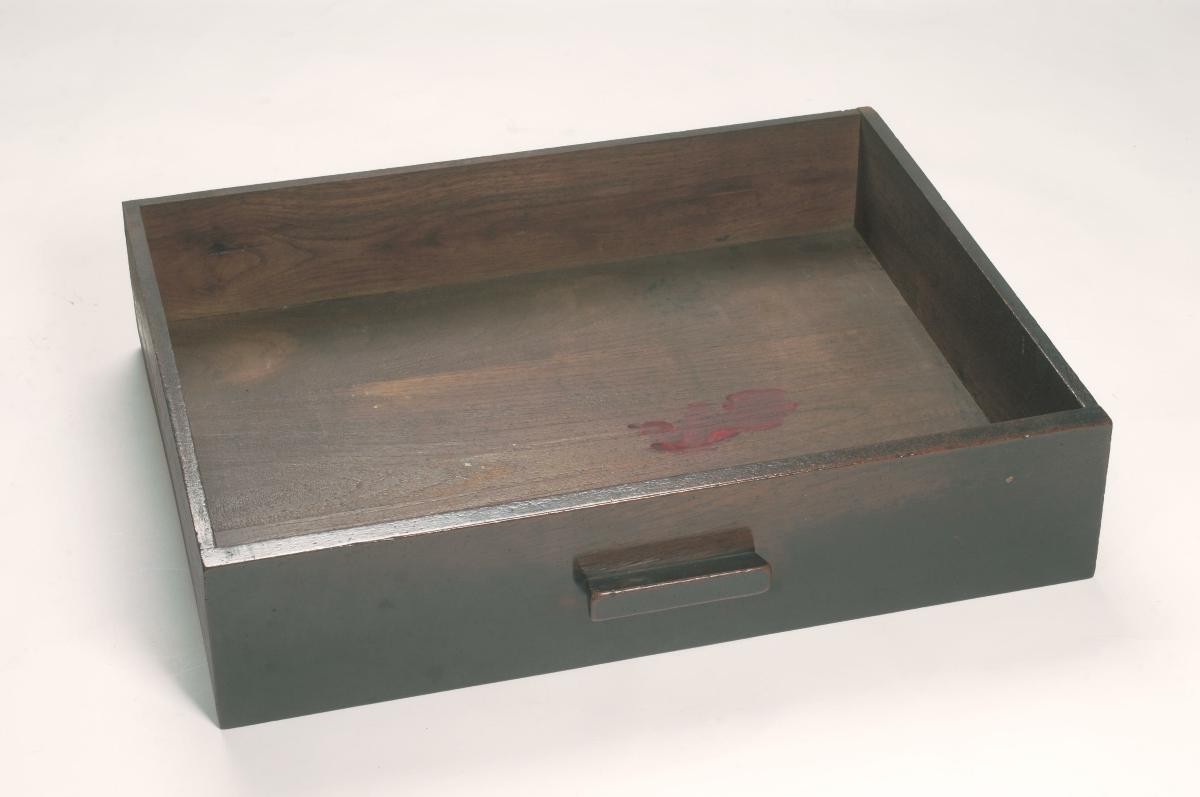 Drawer of a medical cabinet with counter