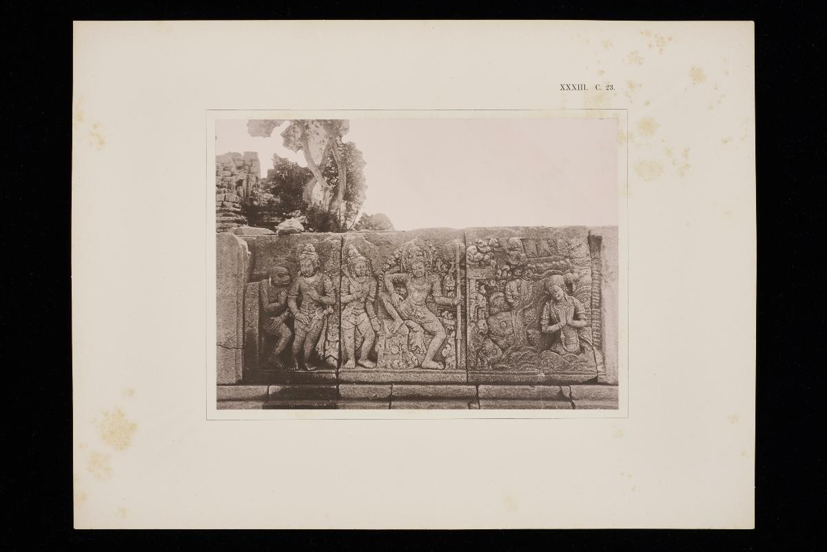 Sculptured relief depicting the ‘Ramayana’ from Dr Isaac Groneman’s ‘Candi Prambanan in Central Java’