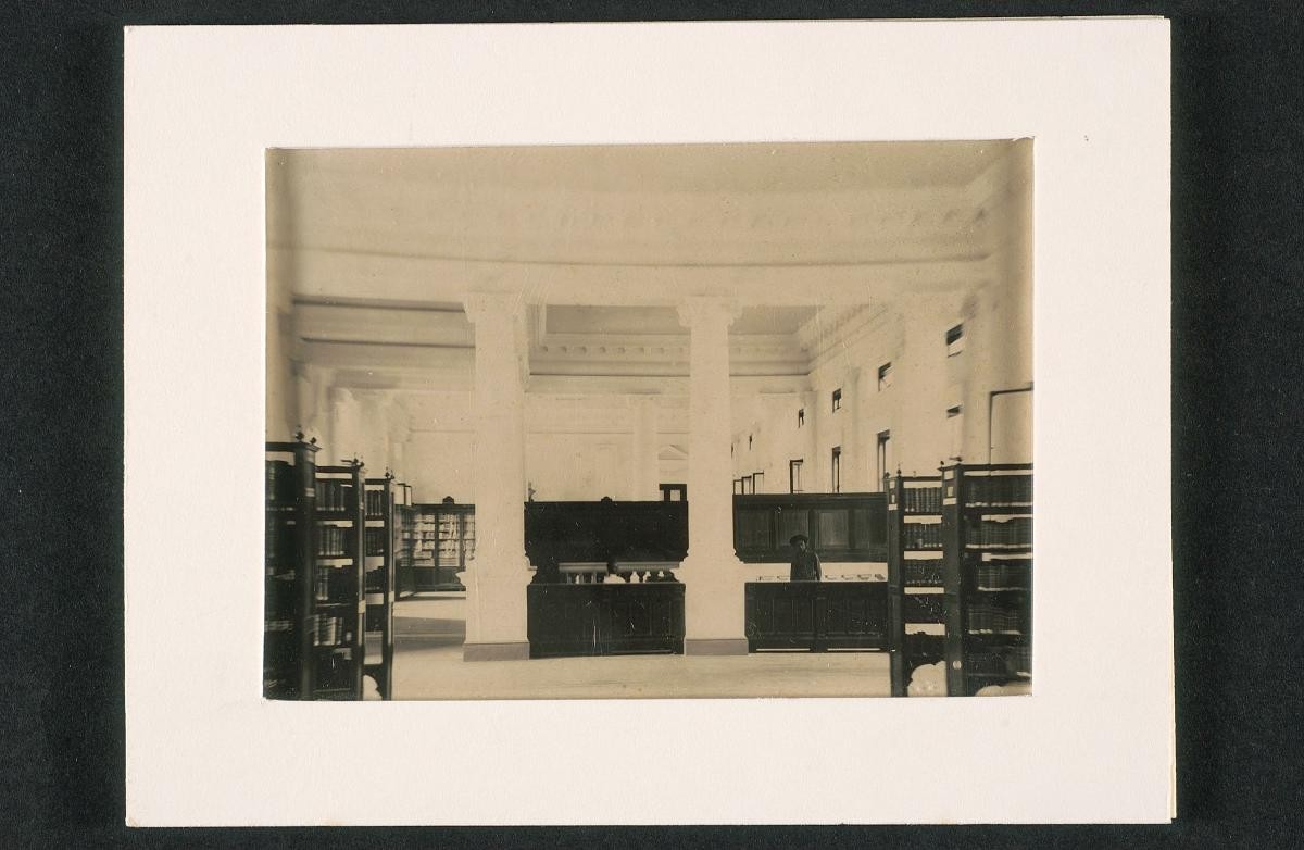 Collection of books at the Raffles Library and Museum