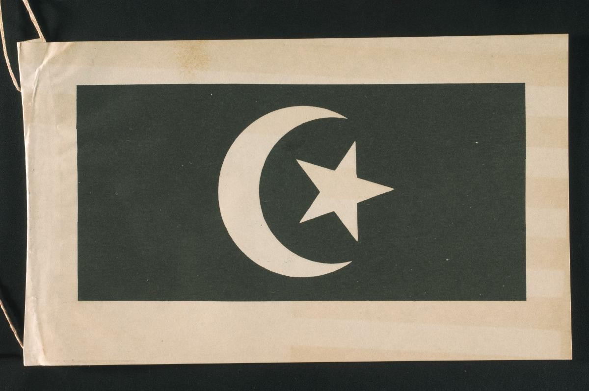 Paper flag of the state of Terengganu