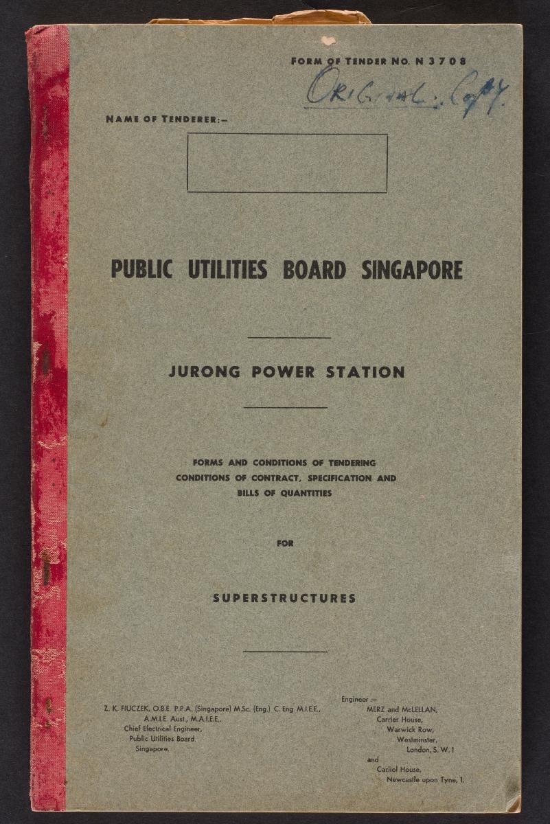 Forms and Conditions of Tendering (Jurong Power Station)