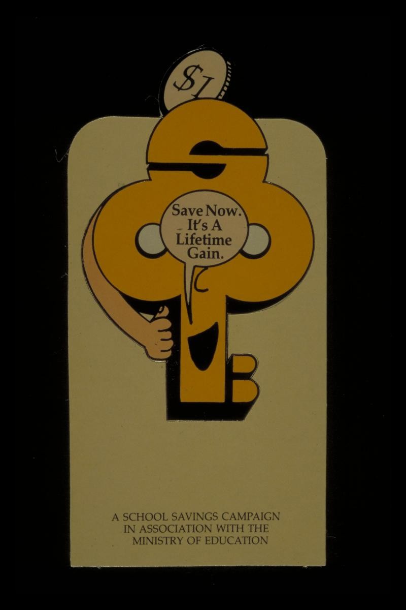 POSBank bookmark for the National School Savings Campaign