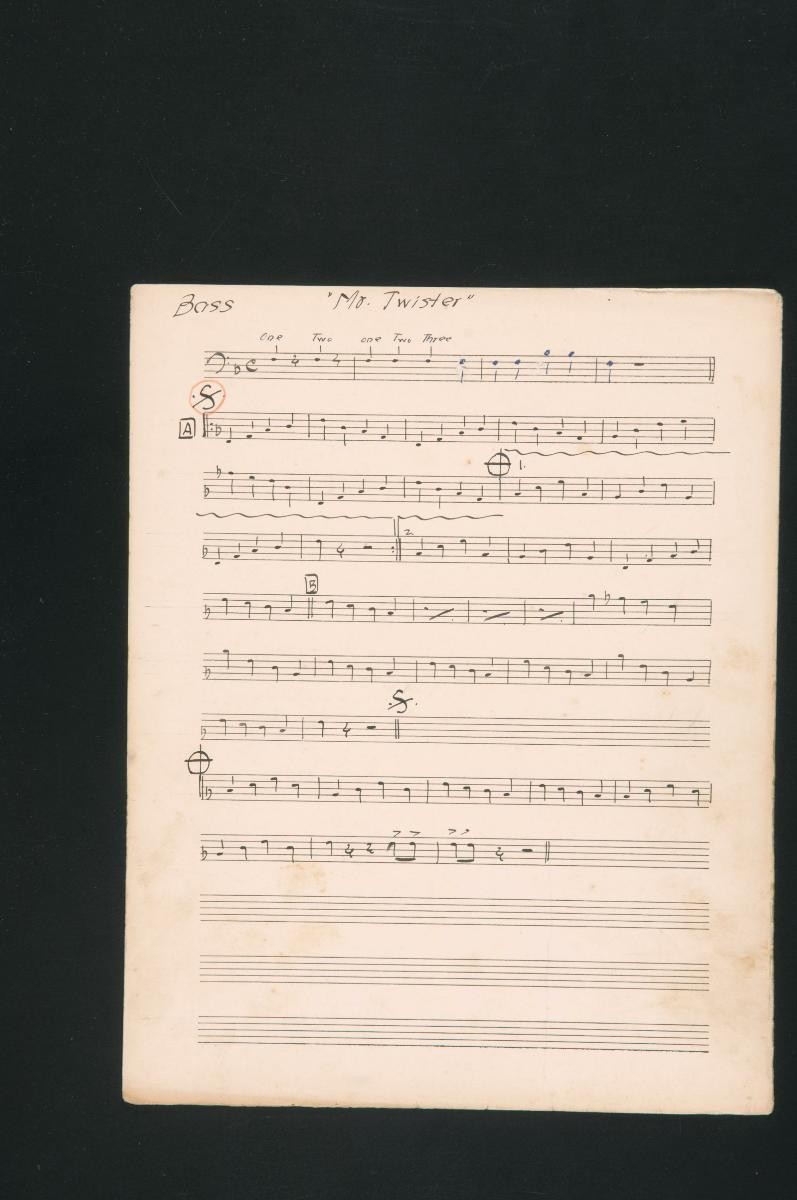 ‘Mr. Twister’ music score