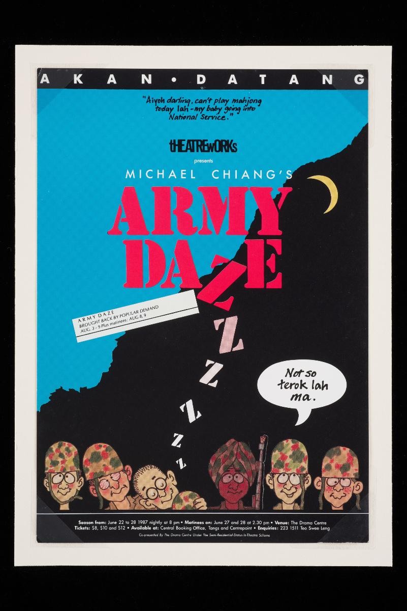 Flyer for the TheatreWorks’ production, ‘Army Daze’