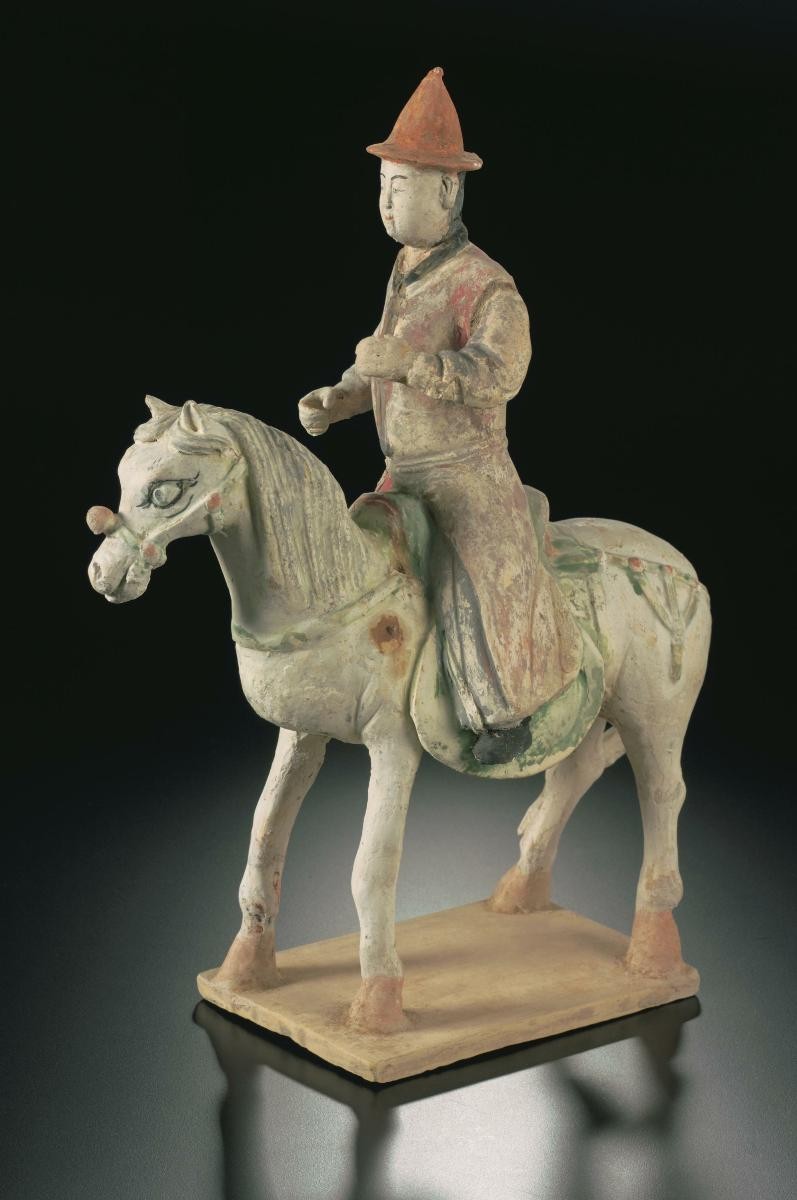 Figurine of horse with rider
