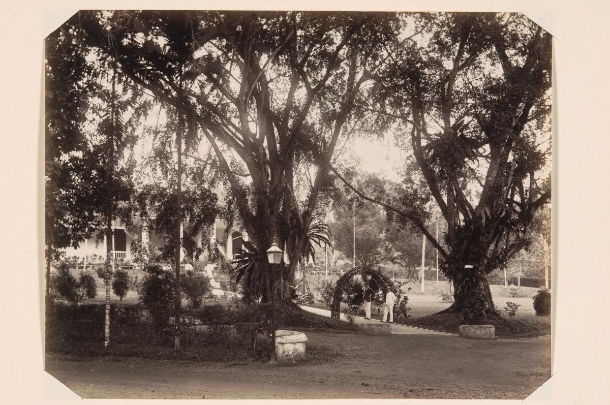 View of the Teutonia Club's front garden