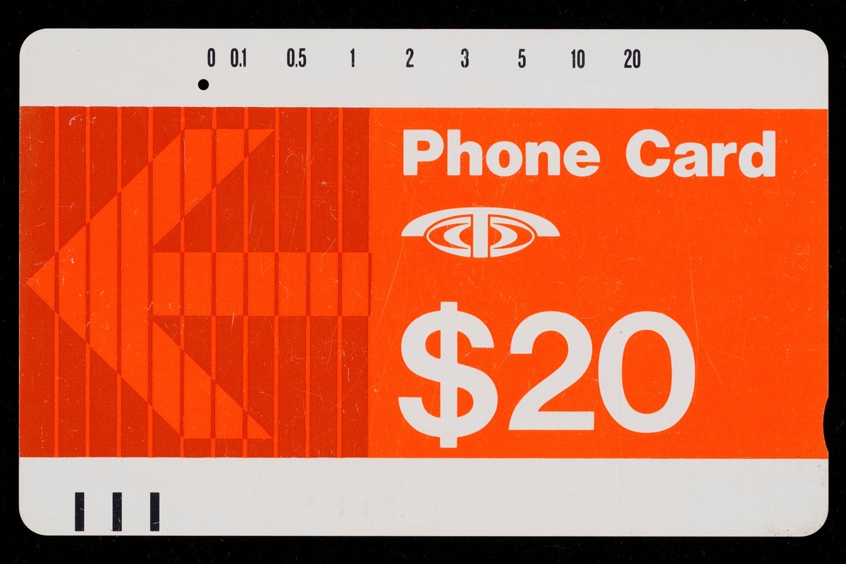 Singapore Telecom $20 phone card