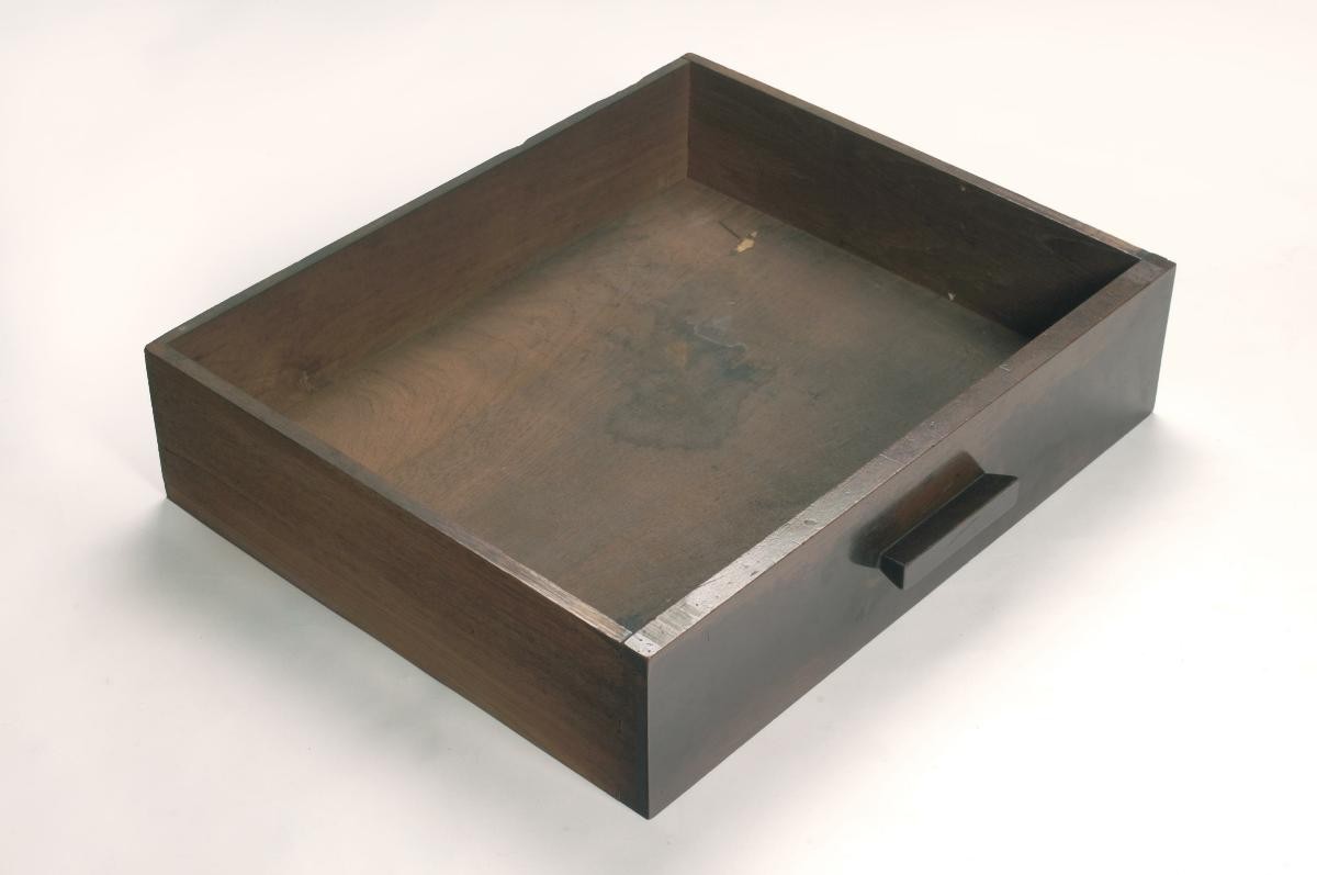 Drawer of a medical cabinet with counter