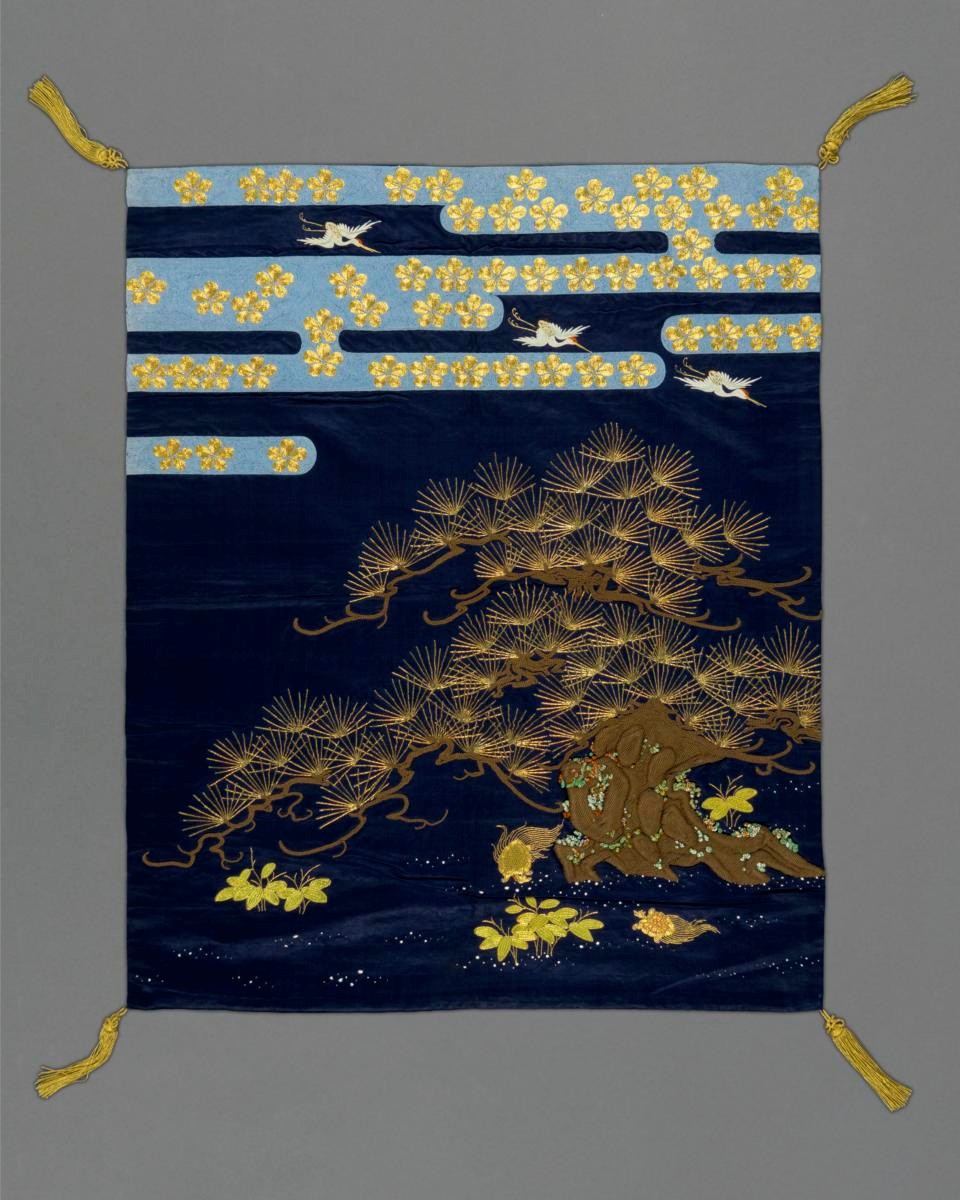 Fukusa with Mount Hōrai