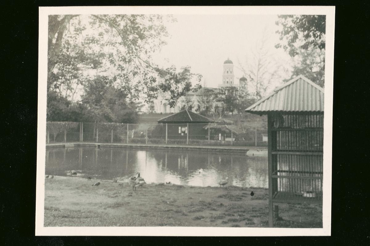 The grounds of the Istana Besar and the Sultan Abu Bakar Mosque at Johor Bahru