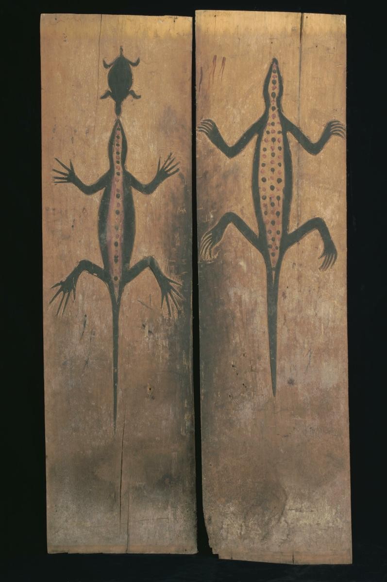 Pair of decorative house panels