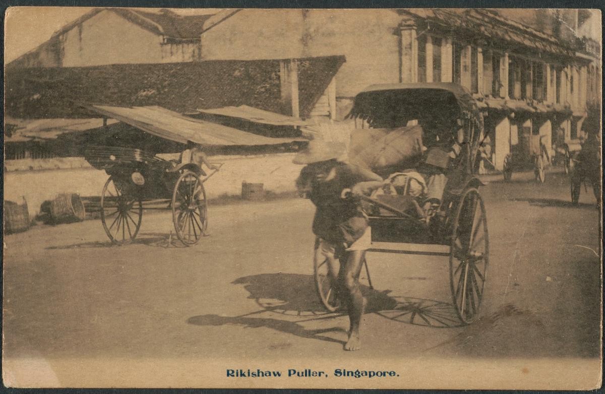 A rickshaw puller