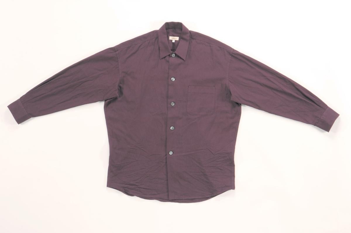 Romeo Gigli maroon long-sleeved shirt