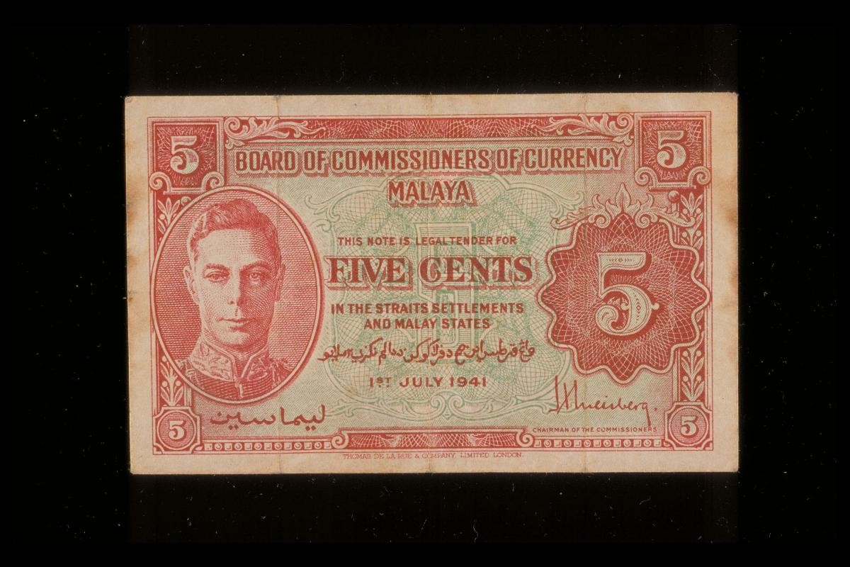 Autographed currency note