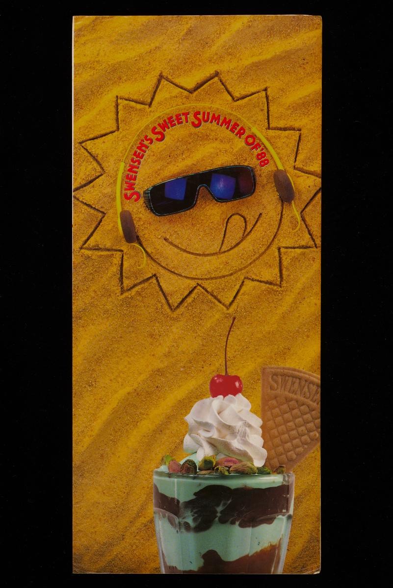Menu from Swensen's Restaurant