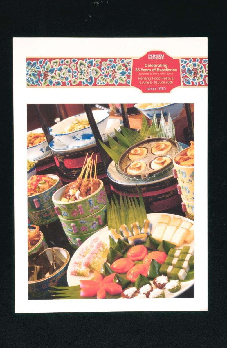 Princess Terrace Café: Penang Food Festival flyer