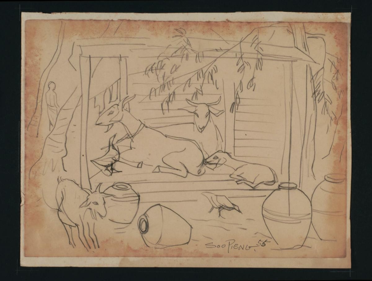Untitled (Goats Resting)