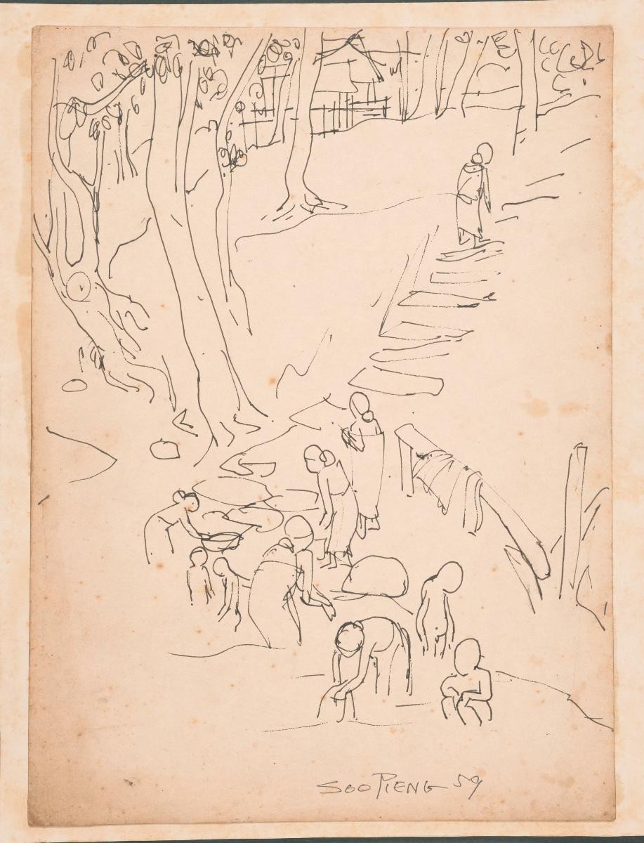 Untitled (Ten People by the River)