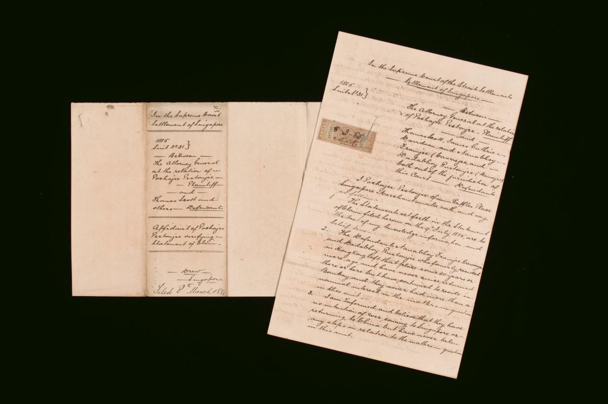 Affidavit of Pachajee Pestorjee